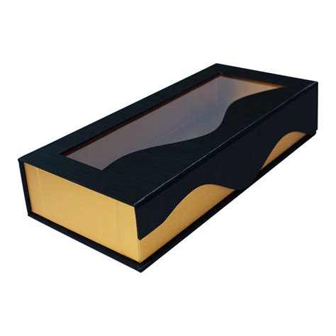 Custom Black Cardboard Boxes With Clear Window丨kali