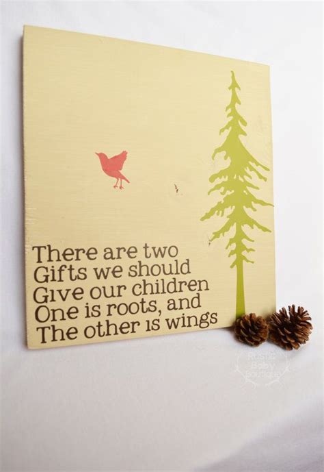 Wood Sign There Are Two Ts We Should Give Our Children Rustic