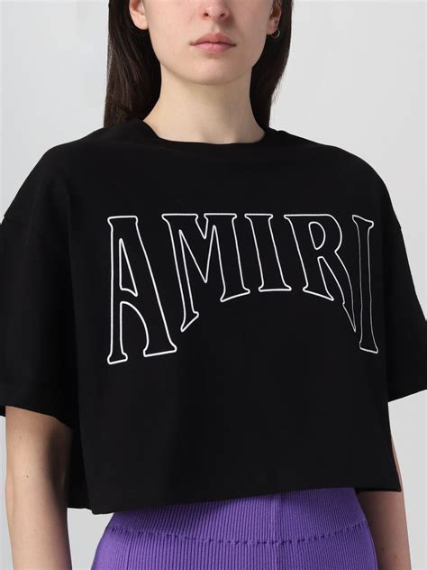 Amiri T Shirt For Woman Black Amiri T Shirt Ps23wjg003 Online On Giglio