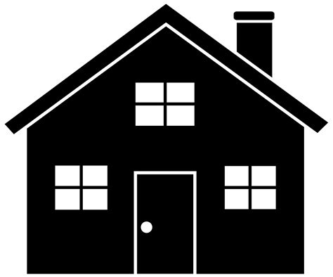 House Silhouette Clip Art Property Outline Cliparts Png Download