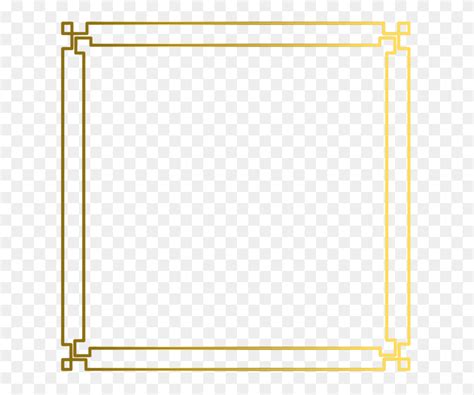Gold Simple Border Frame Vector Gold Vector Border Png Simple