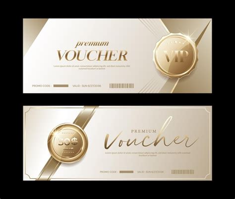 Premium Vector Luxury Voucher And Vip Coupon Backgrounds