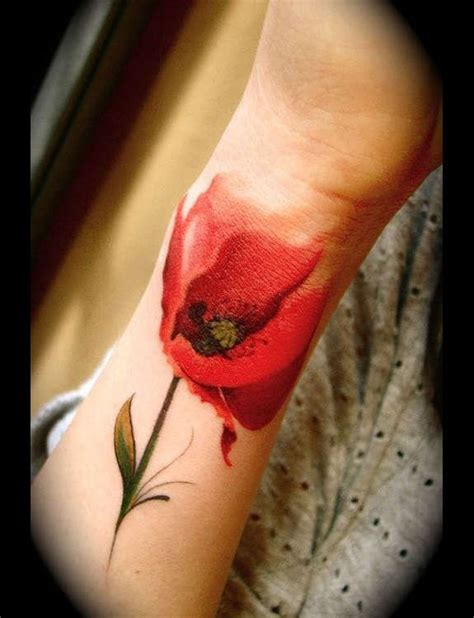 34 Endearing Poppy Tattoos Designs