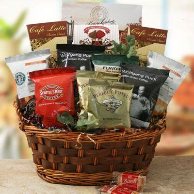 And if the gift receiver has some particular interests. Coffee Rush Coffee Gift Basket | Coffee gift basket, Diy ...