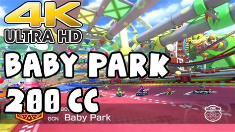 Mario Kart 8 200cc Gameplay 4k Baby Park Villager Dlc 2 Animal