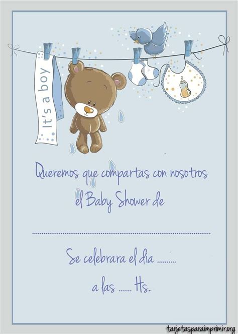 Tarjetas Baby Shower Para Editar E Imprimir Gratis Imagui