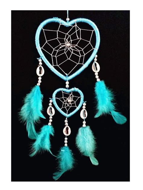 Betterdecor Heart Shaped Dream Catcher With Feathers Car Or Wall Hanging 2hlb With