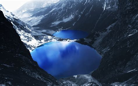Wallpaper Landscape Lake Water Nature Reflection Snow Earth