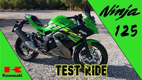 Kawasaki Ninja 125 2020 Test Ride English Vlog244 4k Youtube