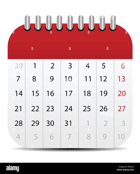 Calendar Icon Isolated On White Mobile Style Editable Stock Vector