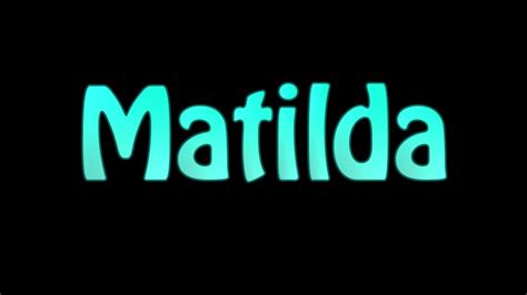 Learn How To Pronounce Matilda Youtube