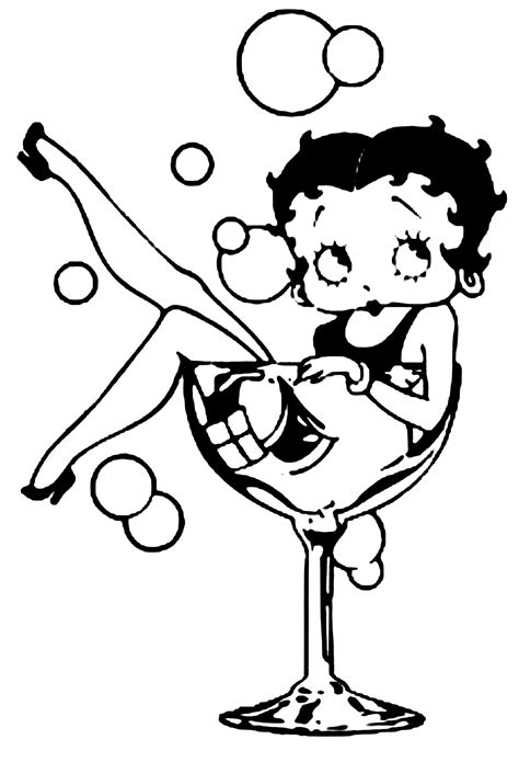 Betty Boop Coloring Book Pages