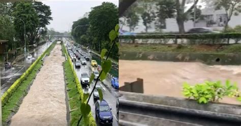 The flash floods lasted from 20 min to 1 hour. BUKIT TIMAH CANAL ALMOST FULLY FILLED, PUB ISSUES FLASH ...