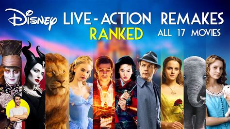 Disney live action remakes ranked today by beyond the trailer! DISNEY LIVE-ACTION REMAKES - All 17 Movies Ranked - YouTube