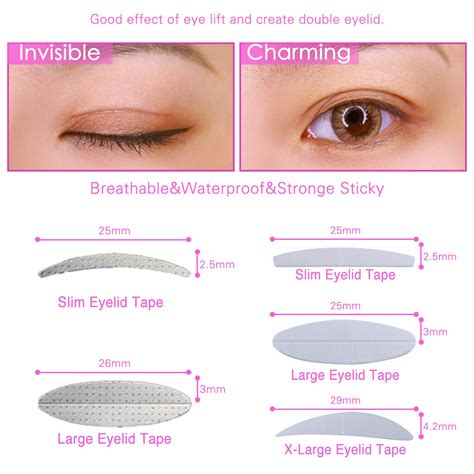 Packs Natural Invisible Single Double Side Eyelid Tapes Stickers