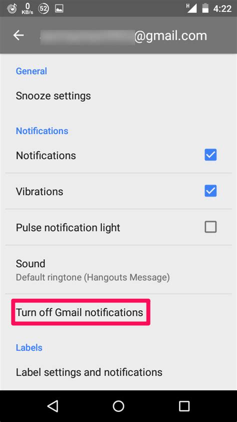 Stop Notifications From Gmail App If Using Inbox On Android