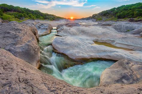 Texas Hill Country Sunset On The Pedernales River 7261 Photograph By