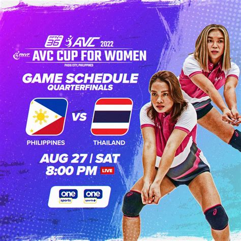 where to watch live avc cup for women 2022 philippines vs thailand quarterfinals game davao life