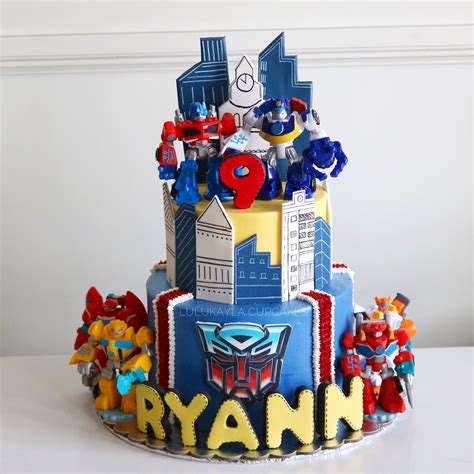 Optimus Prime Cake Transformer Theme Birthday Cake For Boys