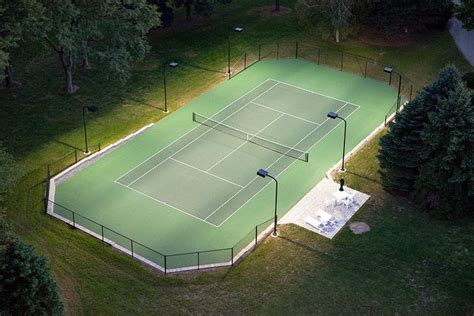 Residential Tennis Court Tennis Court Backyard Tennis Court Tennis