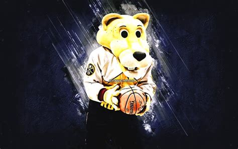 Download Wallpapers Rocky The Mountain Lion Nba Denver Nuggets Blue