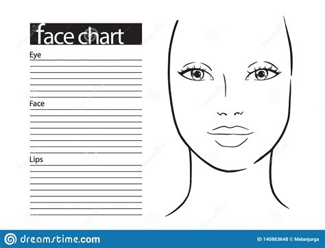 Inspirational designs, illustrations, and graphic elements from the world's best designers. Face Chart Makeup Artist Blank. Template. Illustration ...