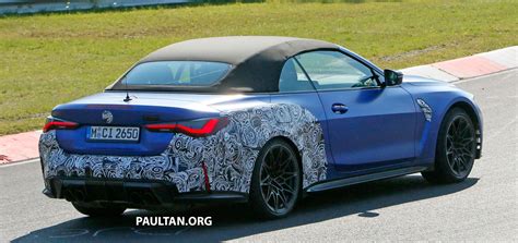 Spied 2021 Bmw M4 Convertible Less Camouflage Bmw M4 Convertible 13