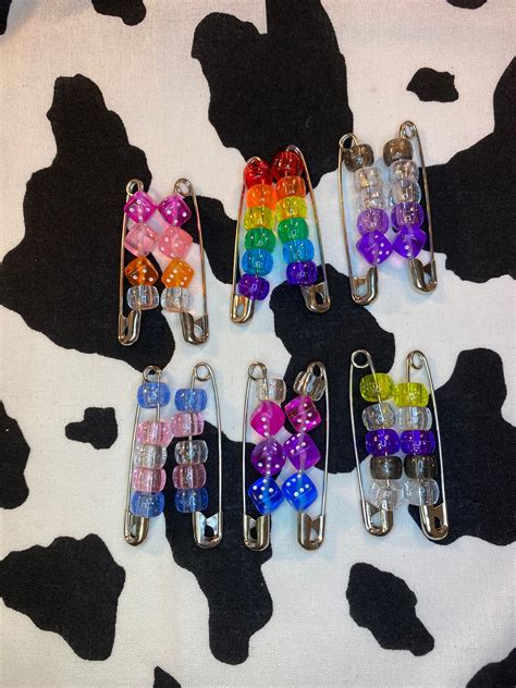 Custom Lgbtq Pride Flag Safety Pin Earring Clip On Hook Etsy