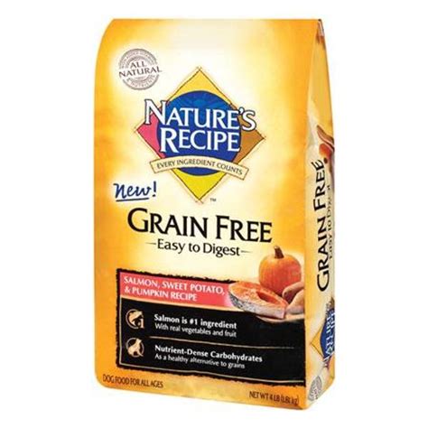 Purposeful ingredients from real meat, chicken or fish to real vegetables, everything in our recipes is there for a reason. Nature's Recipe Grain Free Salmon Flavored Dry Dog Food