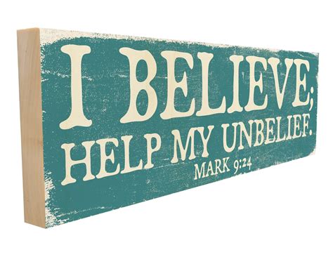 I Believe Help My Unbelief Scripture Wall Art Scripture Etsy