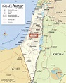 Gerusalemme su una mappa di Gerusalemme sulla mappa (Israele)