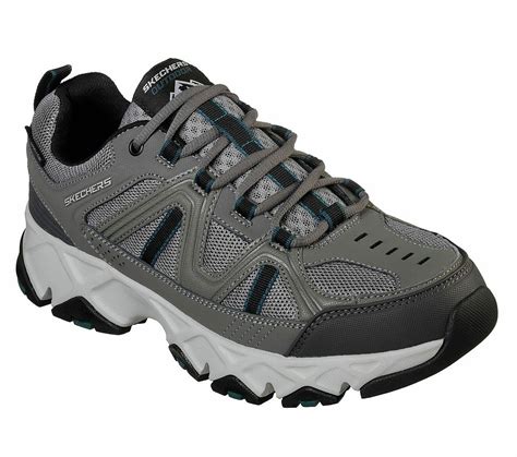 Skechers Gray Black Extra Wide Fit Shoe Men Memory Foam Sport Comfort