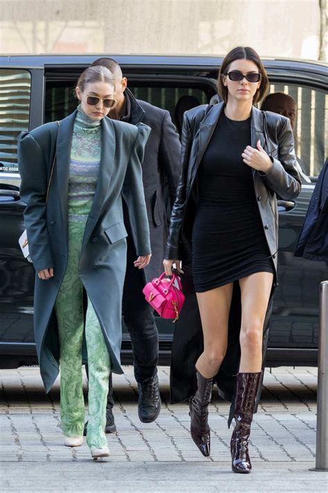 Kendall Jenner And Gigi Hadid Step Out In Style During Milan Fashion