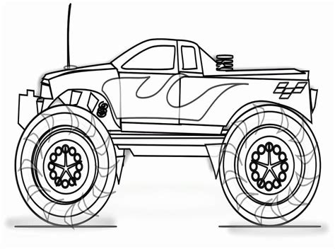 Printable Amazing Monster Truck Coloring Page Download Print Or