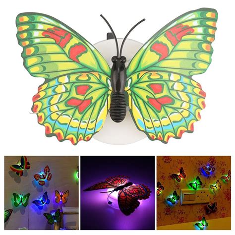 Colorful Changing Butterfly Led Night Light Lamp H Grandado