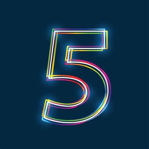 Zahl Nummer Number 5 Neon Signs Typography Light Em Up