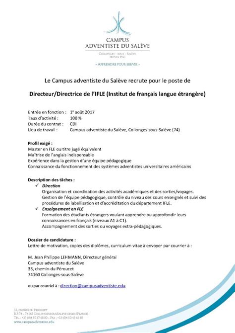 Voici un exemple de lettre de motivation pour doctorat. Lettre De Motivation Pdf Campus France