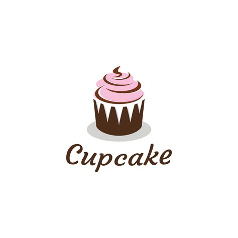 Cupcake Vector Logo Template Logo For Cake Shop Sticker Label Etc