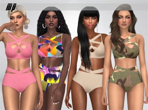 Simsdom Sims Tops Swimwear Plus Size Pin On Sims Hot Sex Picture