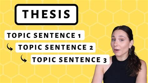 How To Write Topic Sentences And Thesis Statements Youtube