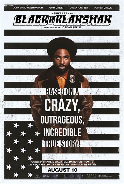 The poster measures 27 x 40 and its a guaranteed original poster. BlacKkKlansman (#3 of 3): Extra Large Movie Poster Image ...