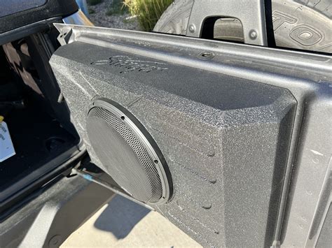 Stinger 12” Sub Box Mounted On Back Tail Gate Bronco6g 2021 Ford