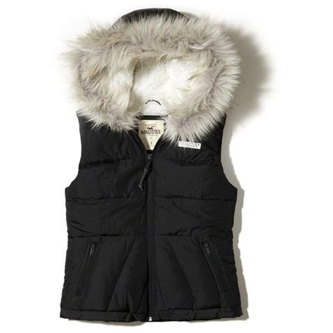 Hollister Sherpa Lined Hooded Puffer Vest Liked On Polyvore