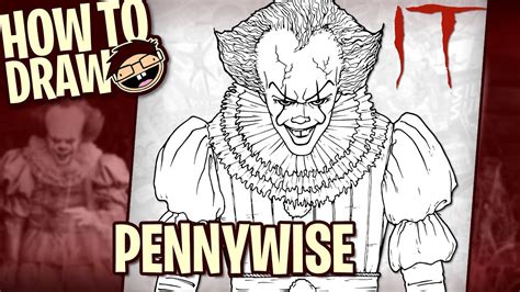 How To Draw Pennywise The Clown It 2017 Movie Narrated Easy Step
