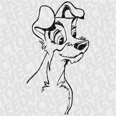 Lady And The Tramp Svg Cricut Svg Cartoons Cutting File Etsy