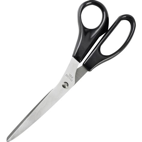 Business Source Stainless Steel Scissors Black 1 Each Quantity
