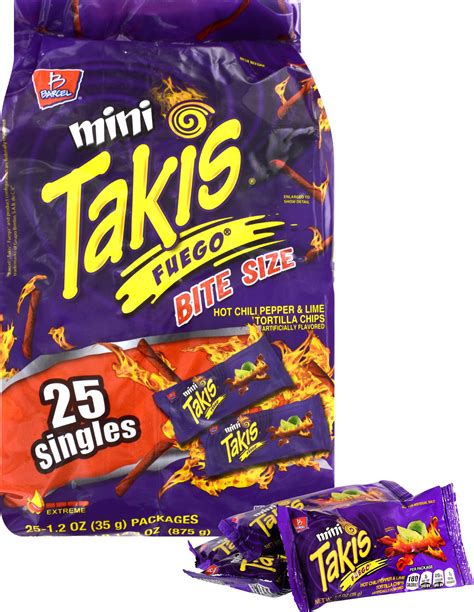 Mini Takis Fuego Snack Packs 25 Count