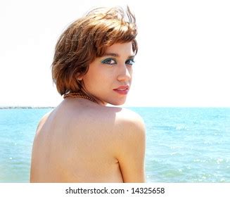 Naked Woman Sunbathing Foto Stok Shutterstock
