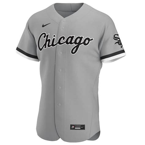 Men S Chicago White Sox Nike Gray Road Authentic Official Team Jersey