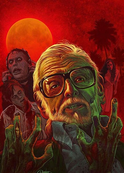 George Romero Zombie Godfather Zombie Movies Horror Movie Art